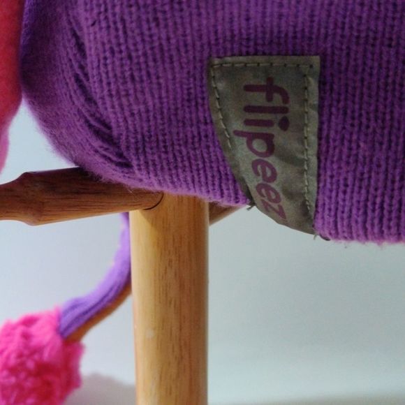 Flipeez Cute Kitty Purple Beanie‎ Hat with Wagging Tail Beanie main image 7